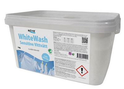 Tvättmedel Activa WhiteWash Sensitive 5kg