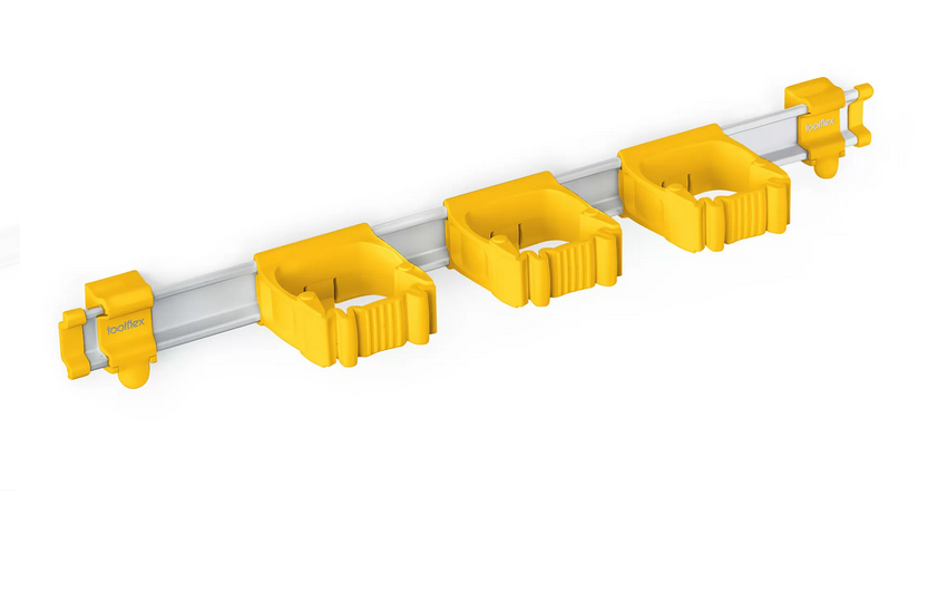 Skena Toolflex One Gul 54cm med 3 Hållare Skena Toolflex One Gul 54cm med 3 Hållare