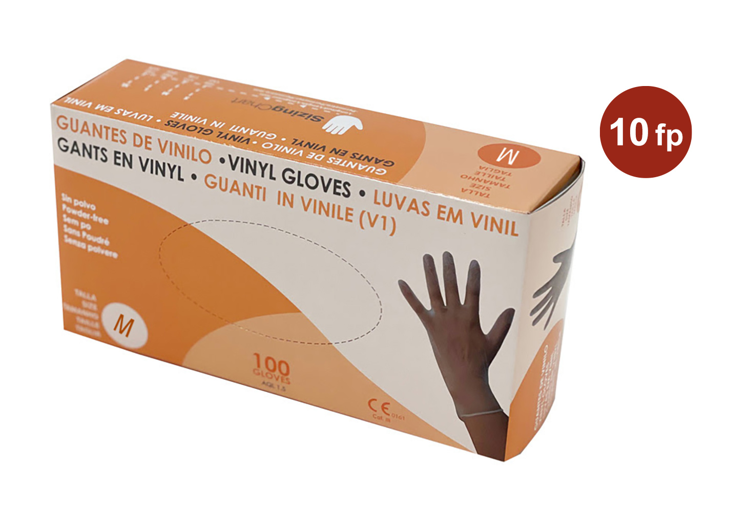 Vinylhandske New Mark Opudrade M 100st