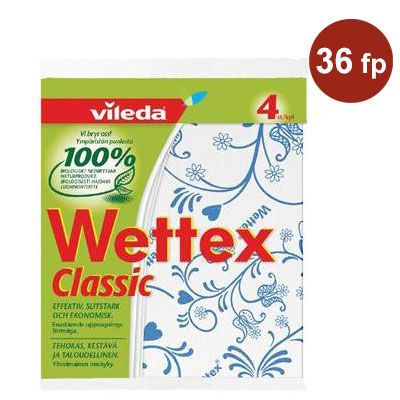 Städduk Vileda Professional Wettex Classic Mix 17x20cm 4st