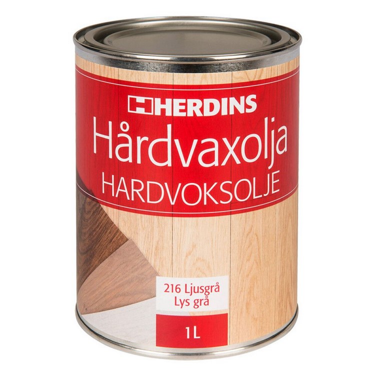 Hårdvaxolja Herdins Ljusgrå 1L