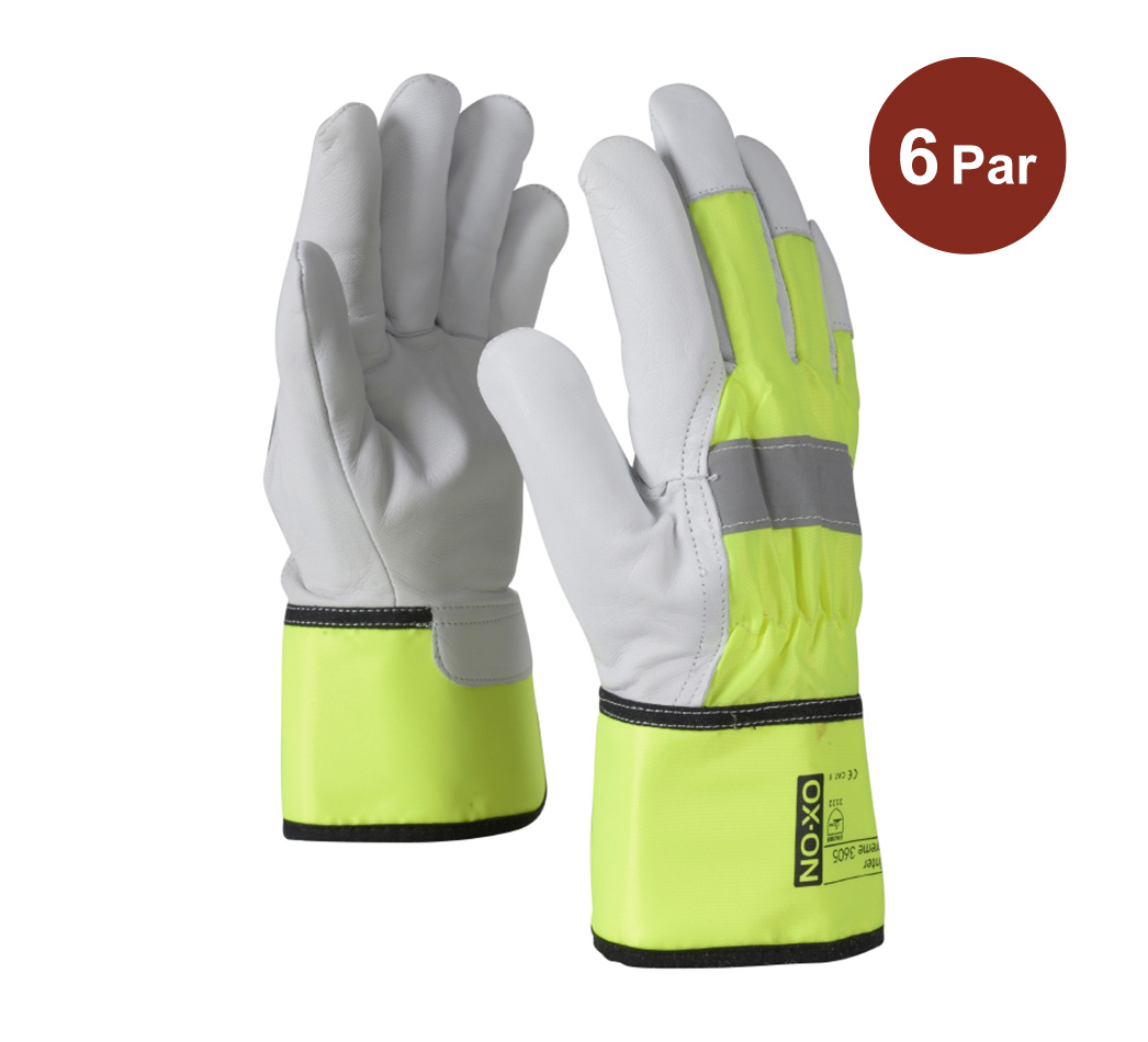 Vinterhandske OX-ON Winter Supreme 3605 Vit-Gul S9