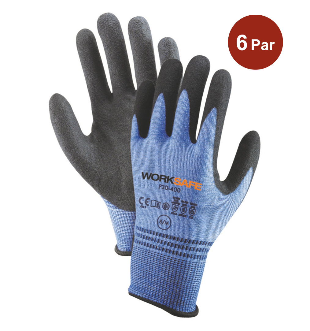 Handske Worksafe Nitrilbelagd P30-400 S10