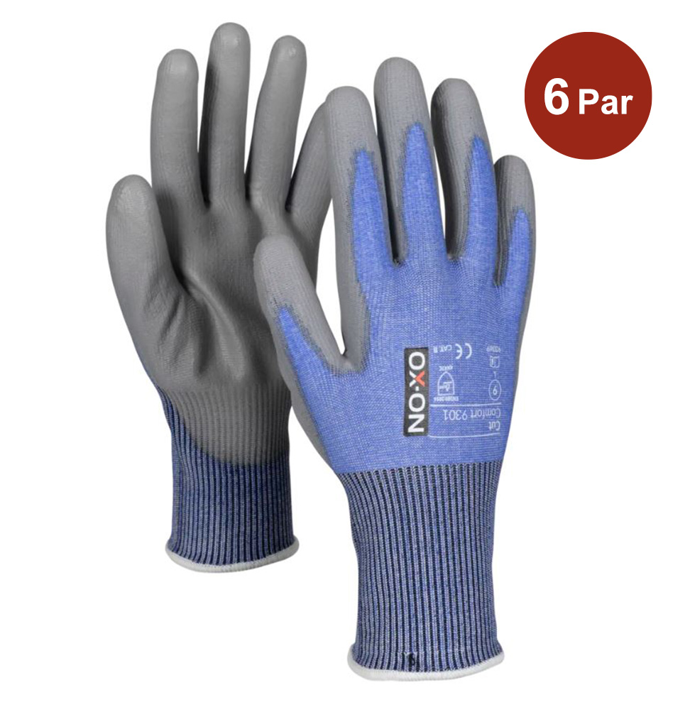 Skärskyddshandske OX-ON Cut Comfort 9301 Grå-Blå S7