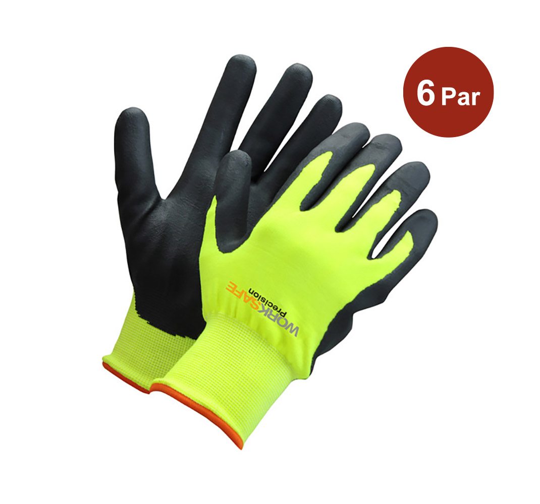 Vinterhandske Worksafe P30-110W Svart-Gul S8