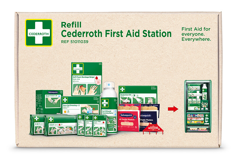 Refillpaket till Cederroth Första Aid Station