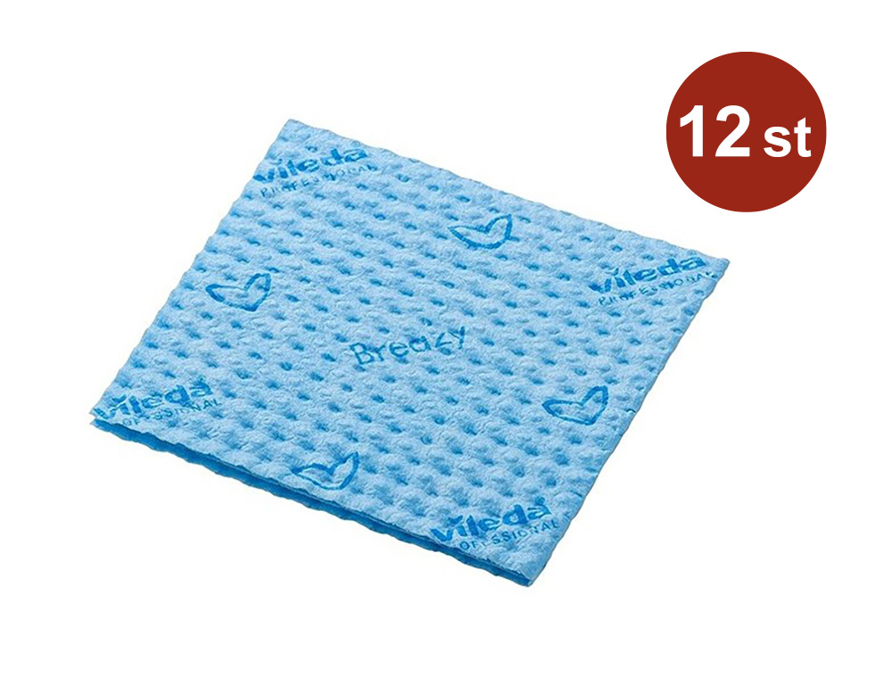 Mikrofiberduk Vileda Professional Breazy Blå 35x35cm 25st