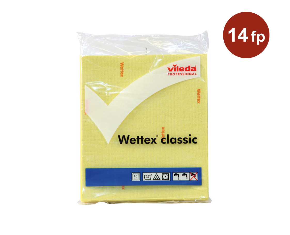 Svampduk Vileda Professional Wettex Classic Gul 10st