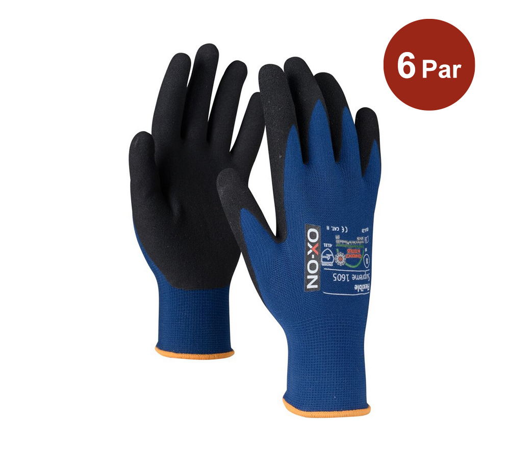 Handske Flexible Supreme OX-ON 1605 Blå-Svart