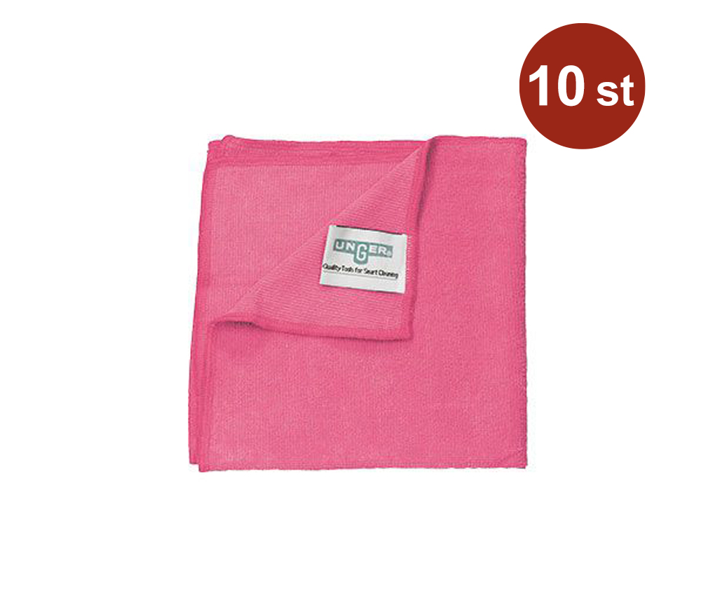 Mikrofiberduk Unger Smart Color MicroWipe 200 Röd 40×40cm