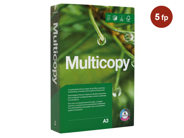 Kopieringspapper Multicopy Ohålat A3 80g 500st