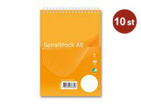 Spiralblock Nordic Brands Format Rutat A6 60g 100 Blad