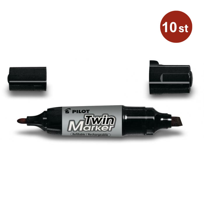 Märkpenna Pilot Twinmarker Jumbo Svart