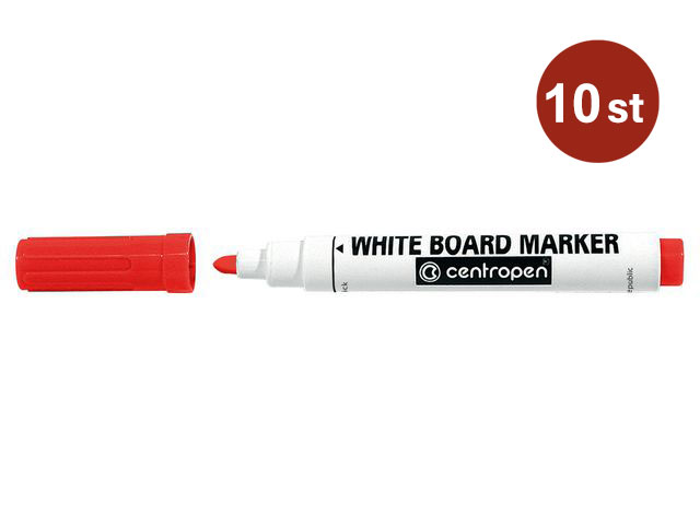 Whiteboardpennor Fighting Line Rund Spets Röd