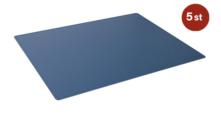Skrivunderlägg Durable Dekor Ogenomskinlig PP Mörkblå 530x400mm 5st