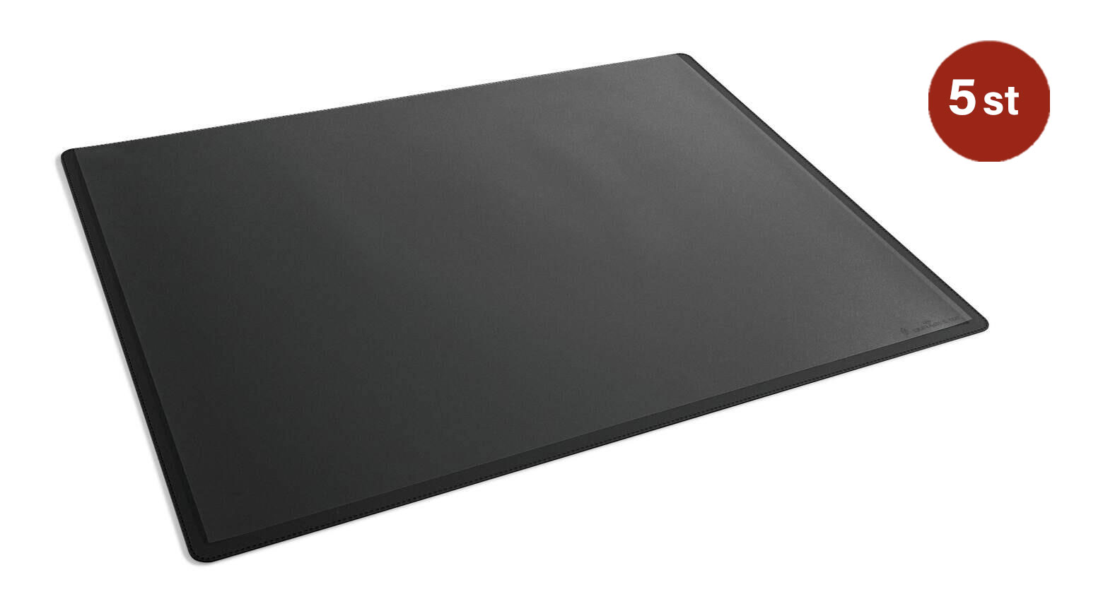 Skrivunderlägg Durable Svart med Transparent Klaff PP 65x50cm
