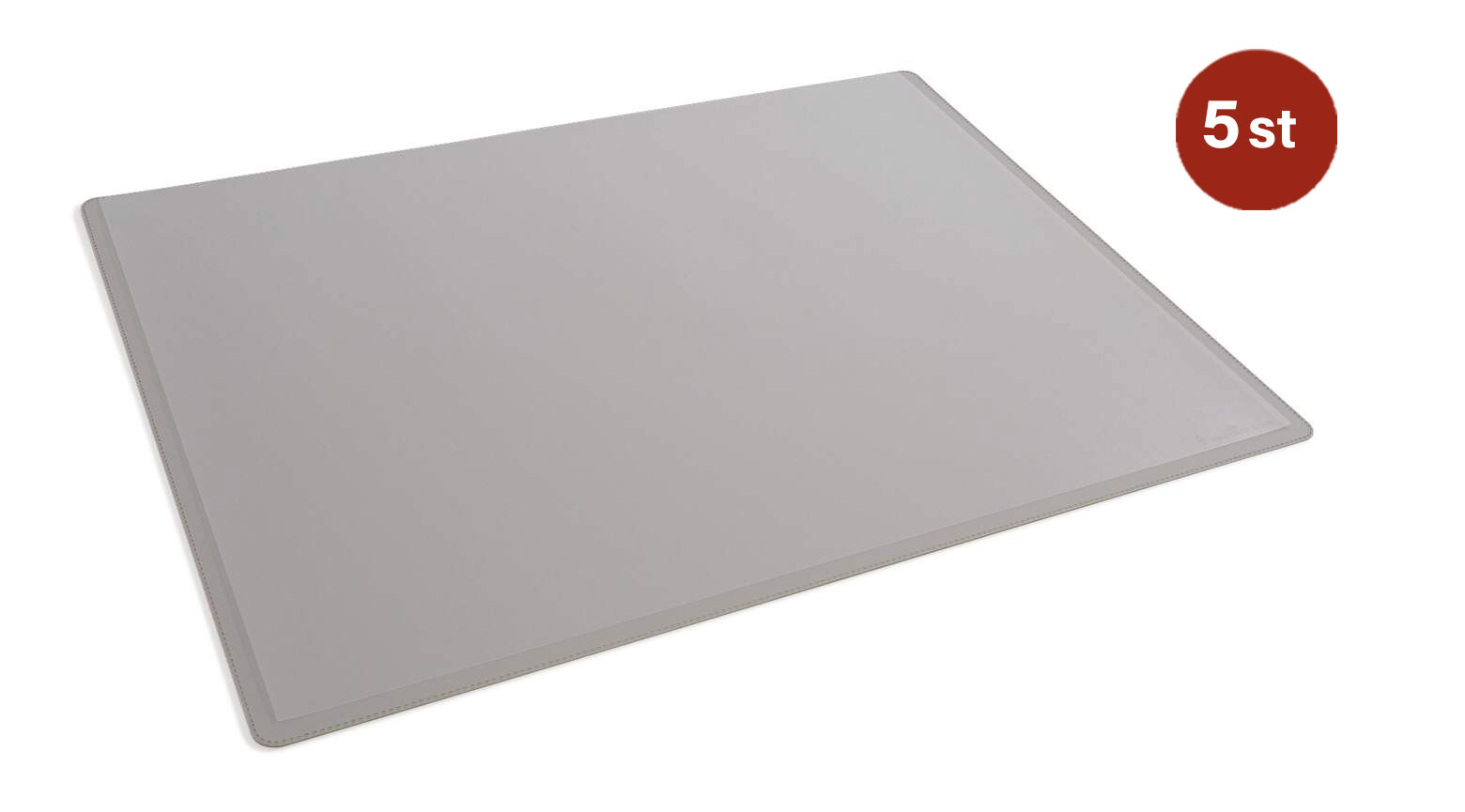 Skrivunderlägg Durable Grå med Transparent Klaff PP 65x50cm