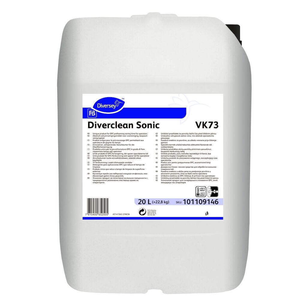 Rengöringsmedel Diversey Diverclean Sonic VK73 20L