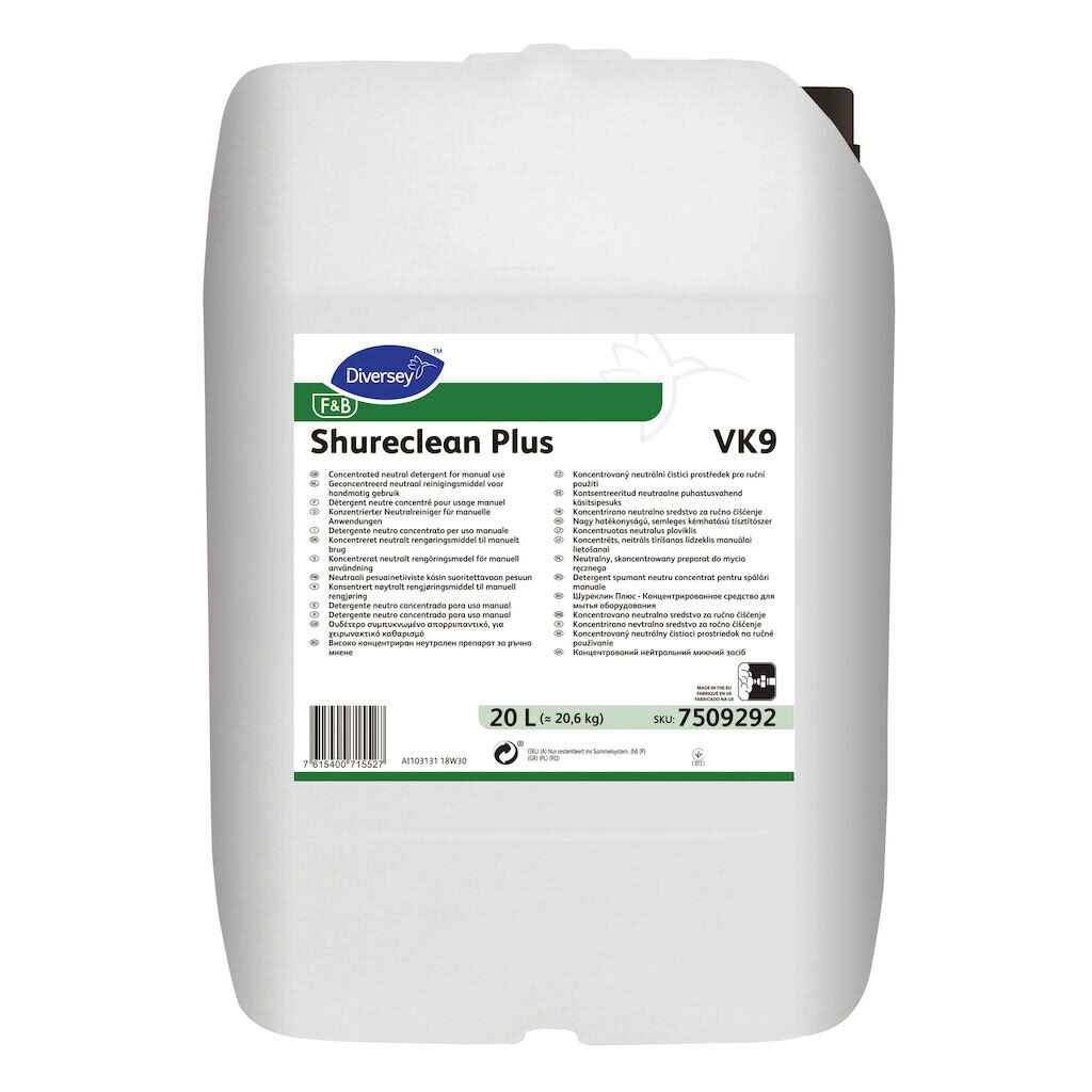 Rengöringsmedel Shureclean Plus VK9 20L