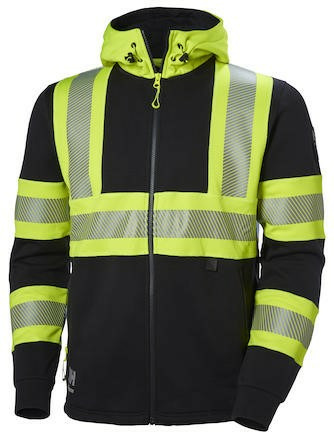 Jacka Helly Hansen 79273 ICU Helzip Varsel Hi-Vis Svart/Gul XL