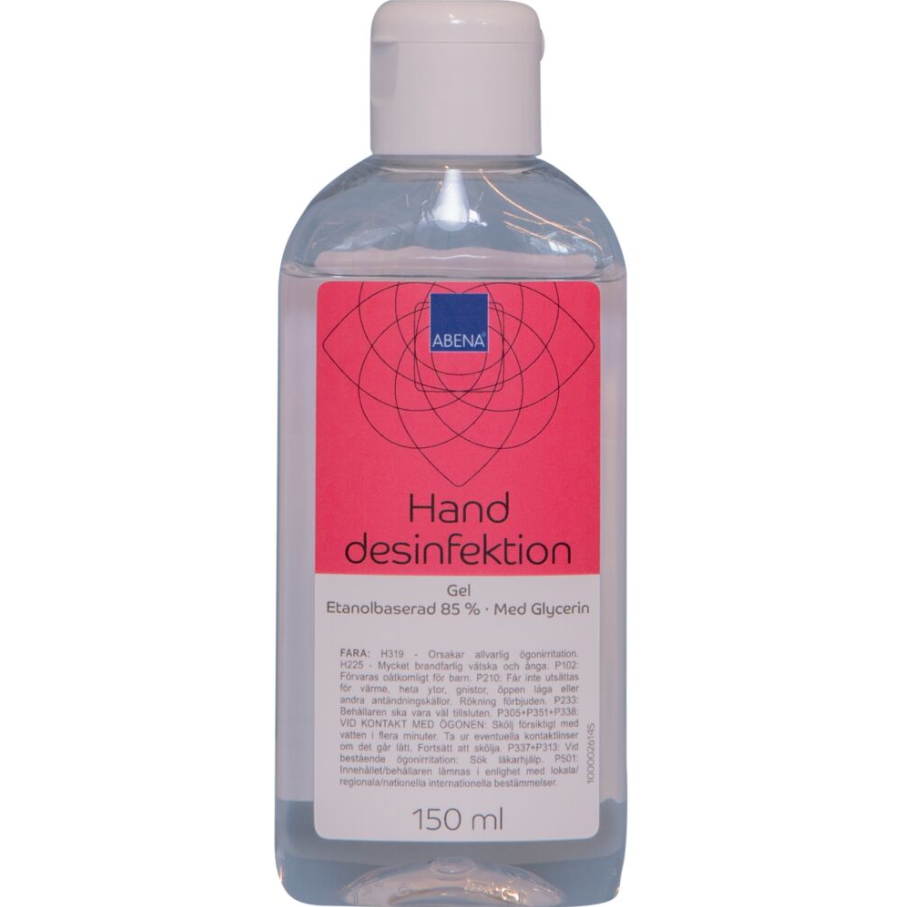 Handdesinfektionsgel Abena Gel 85% Flaska med Snäpplock 150ml