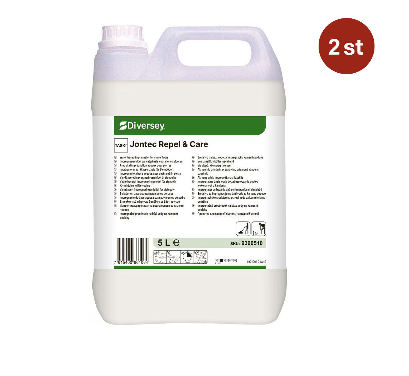 Impregneringsmedel Diversey Taski Jontec Repel & Care 5L Impregneringsmedel Diversey Taski Jontec Repel & Care 5L