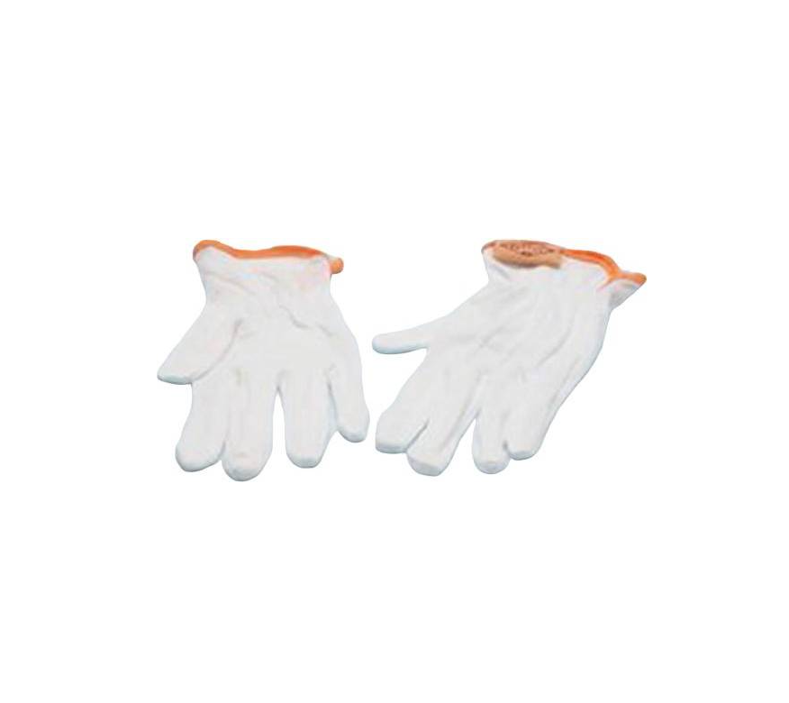 Bomullshandske Avery Vit S8 12st