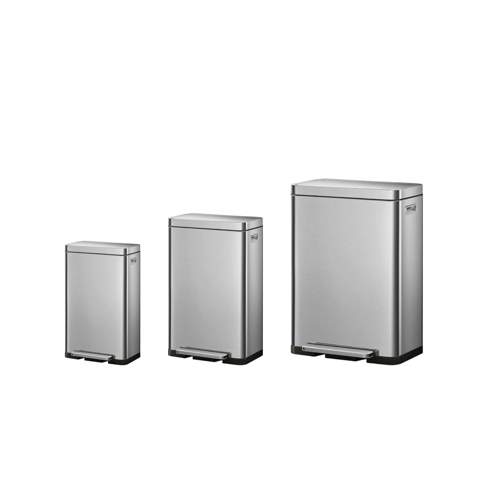 Pedalhink Eko X-Cube Step Bin Matt S/S Pedalhink Eko X-Cube Step Bin Matt S/S