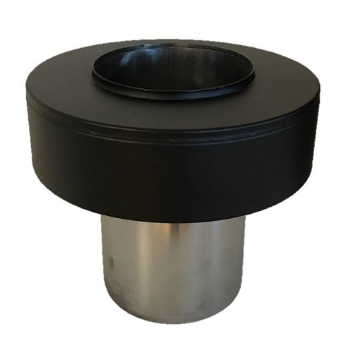 Täcklock MS50 Avslut Ø150 Svart Täcklock MS50 Avslut Ø150 Svart