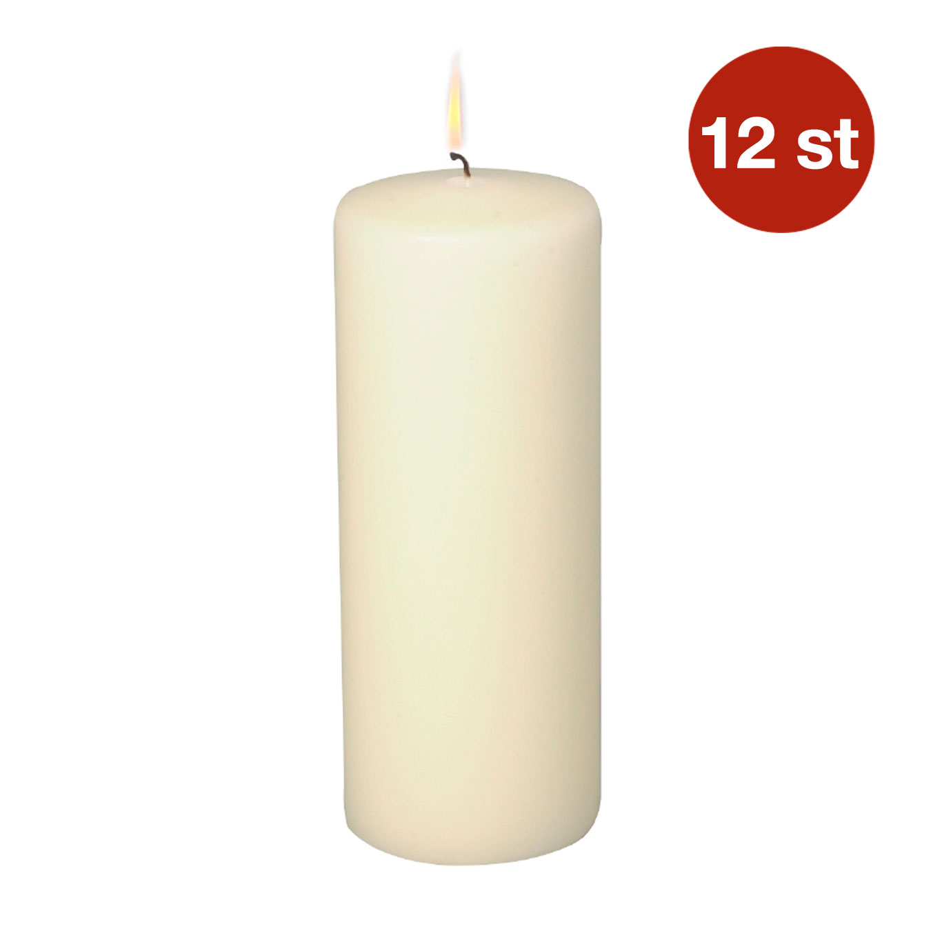 Blockljus Abena Paraffin Champagne 7x18cm 90h