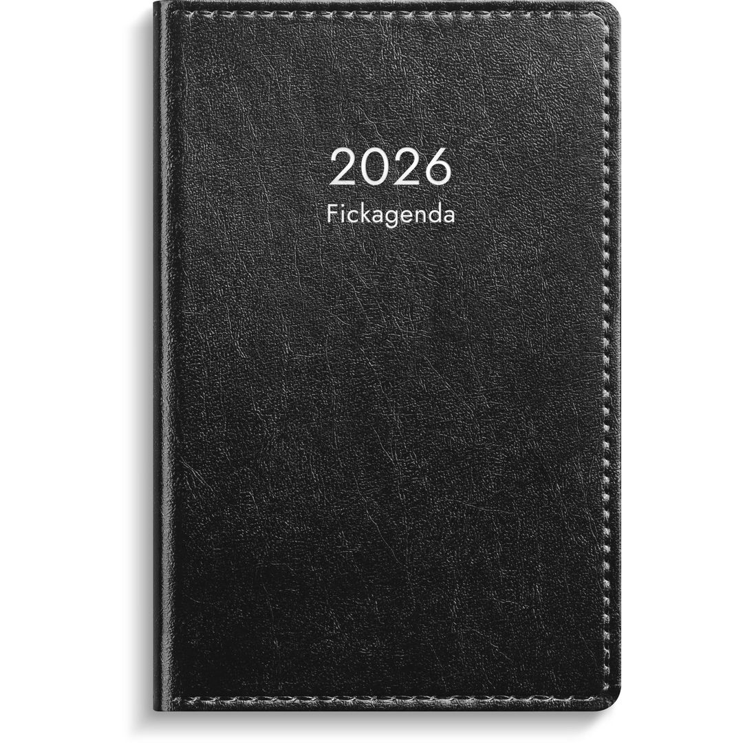 Fickkalender Burde Svart 2026