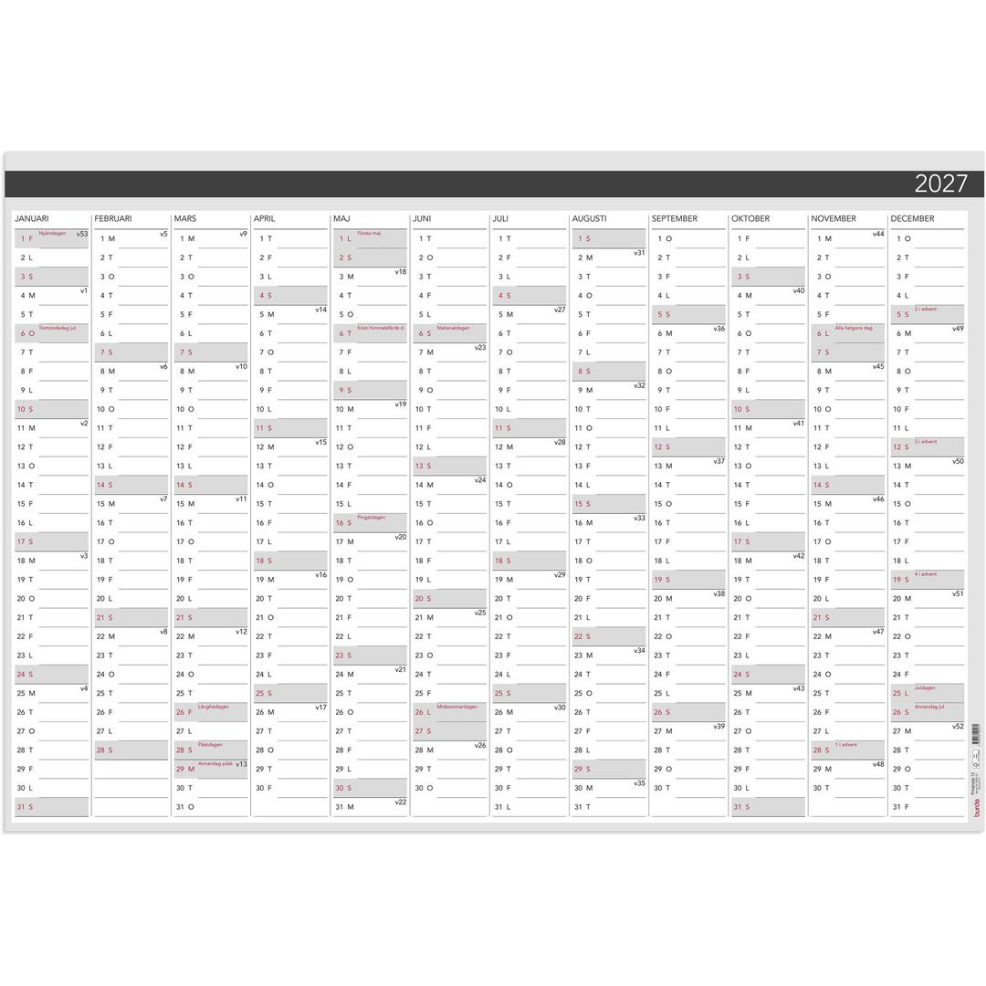 Väggblad Burde Elegant 980x680mm 2027