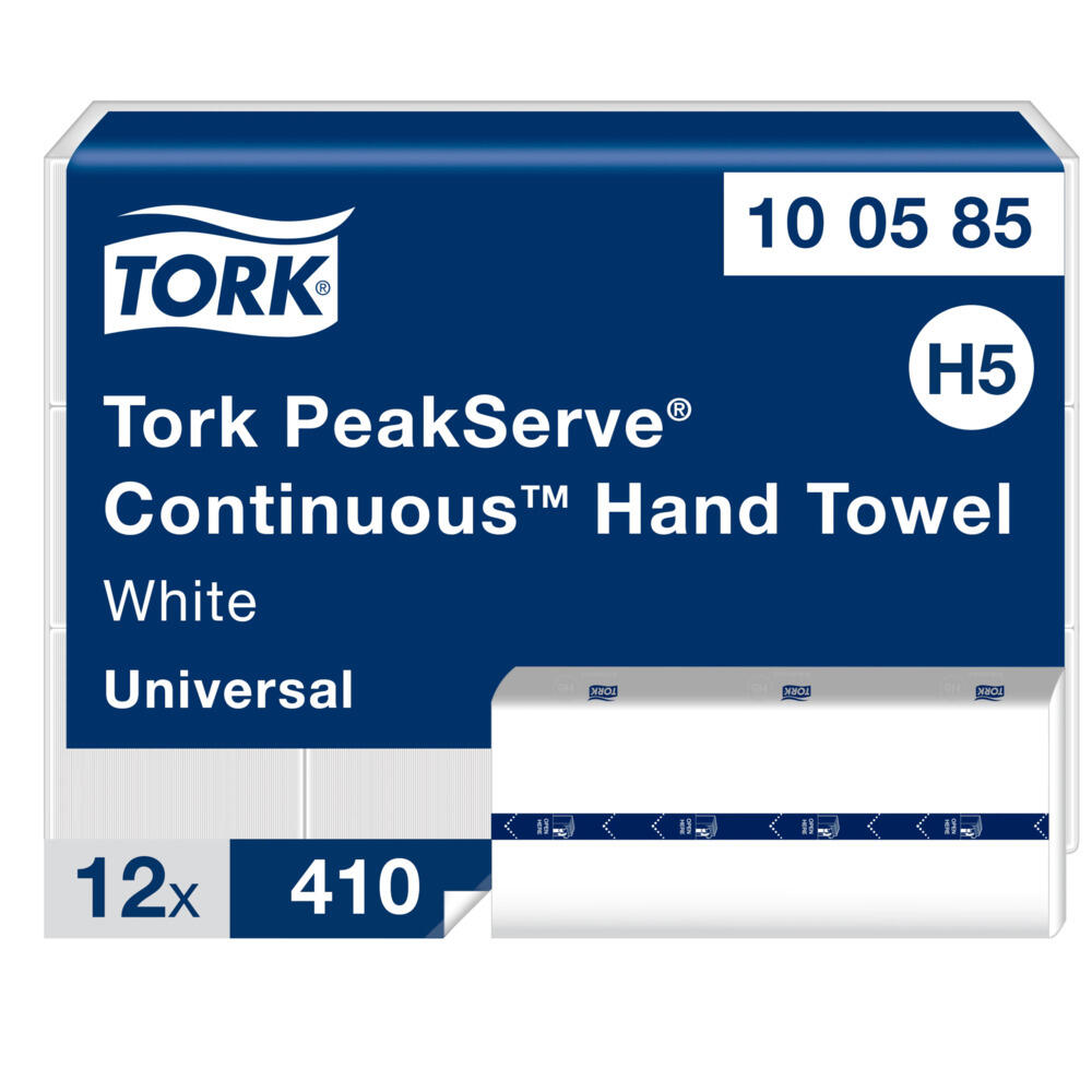 Pappershandduk Tork Peakserve Continuous H5 Vit 12fp