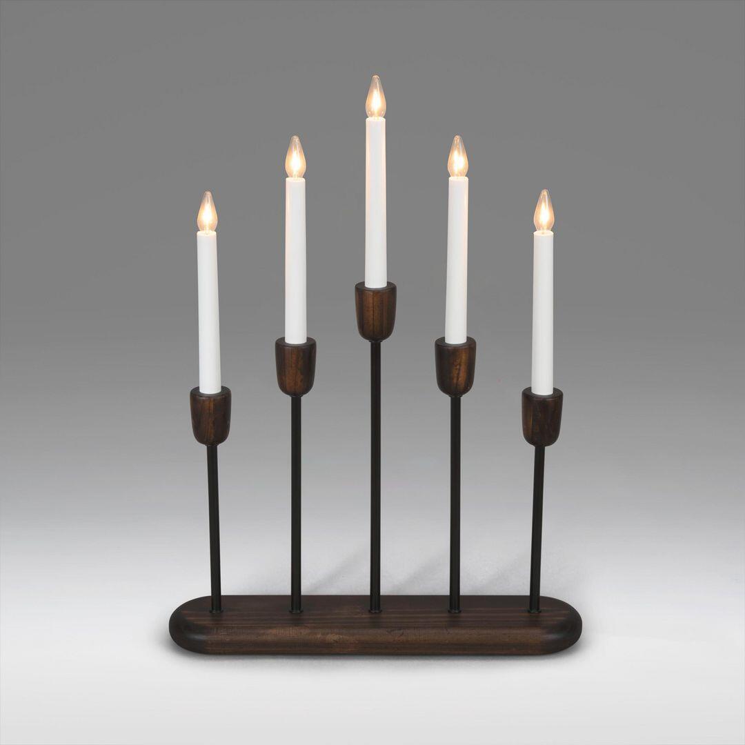 Elljusstake Konstsmide 5-Armad LED Svart 38x53.5cm