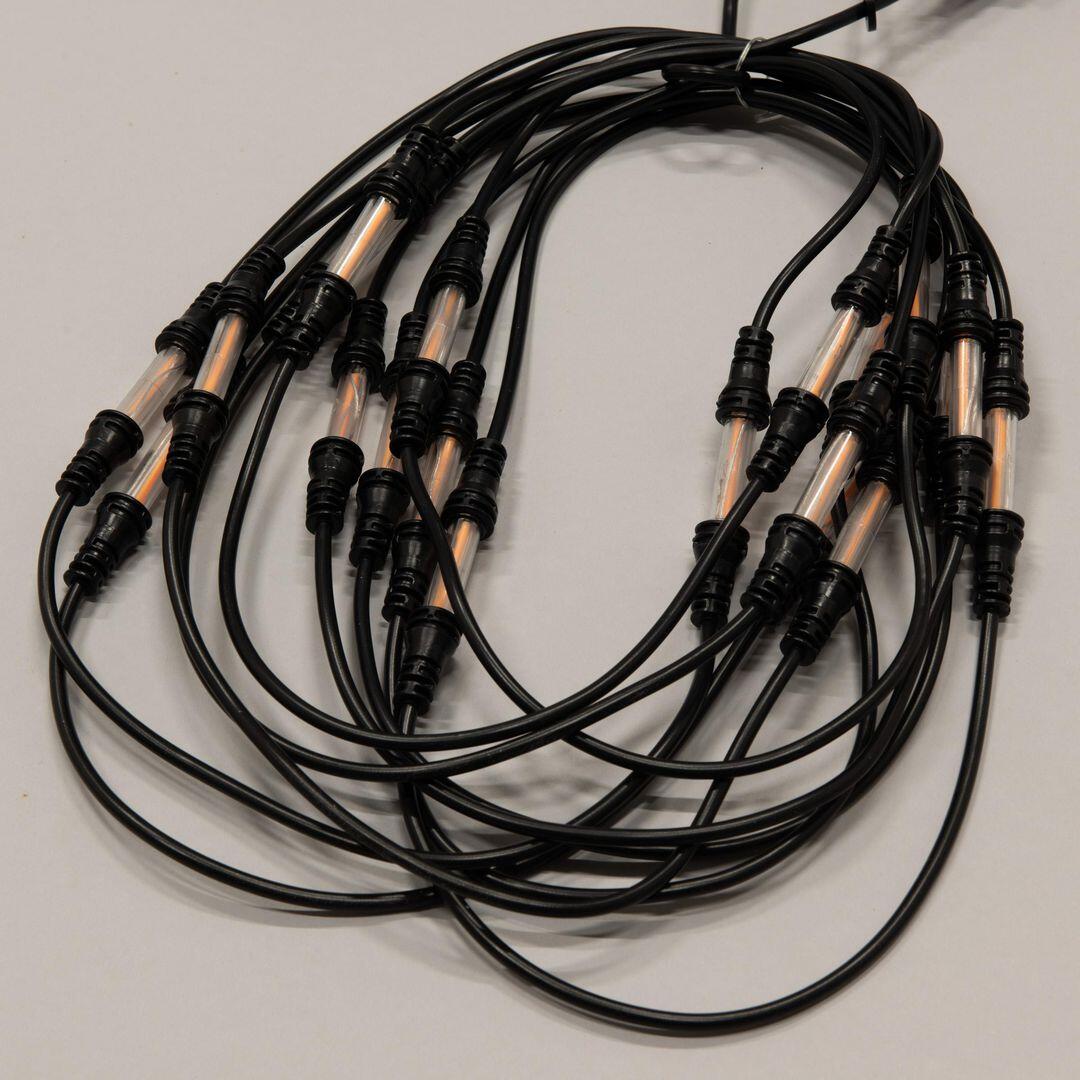 Ljusslinga Konstsmide LED 30 Amber Svart 9.57m