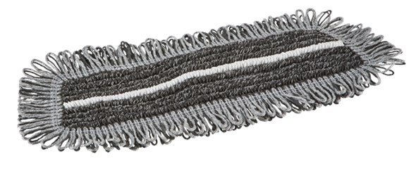 Fuktmopp Vikan Damp 47 Dark Kardborrband Mikrofiber Grå 25cm