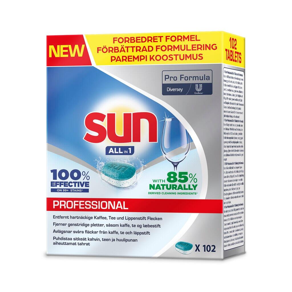 Maskindisktabletter Diversey Sun Pro Formula All in 1 102st