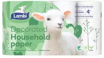 Hushållspapper Lambi Dekor 3-lag 20rl