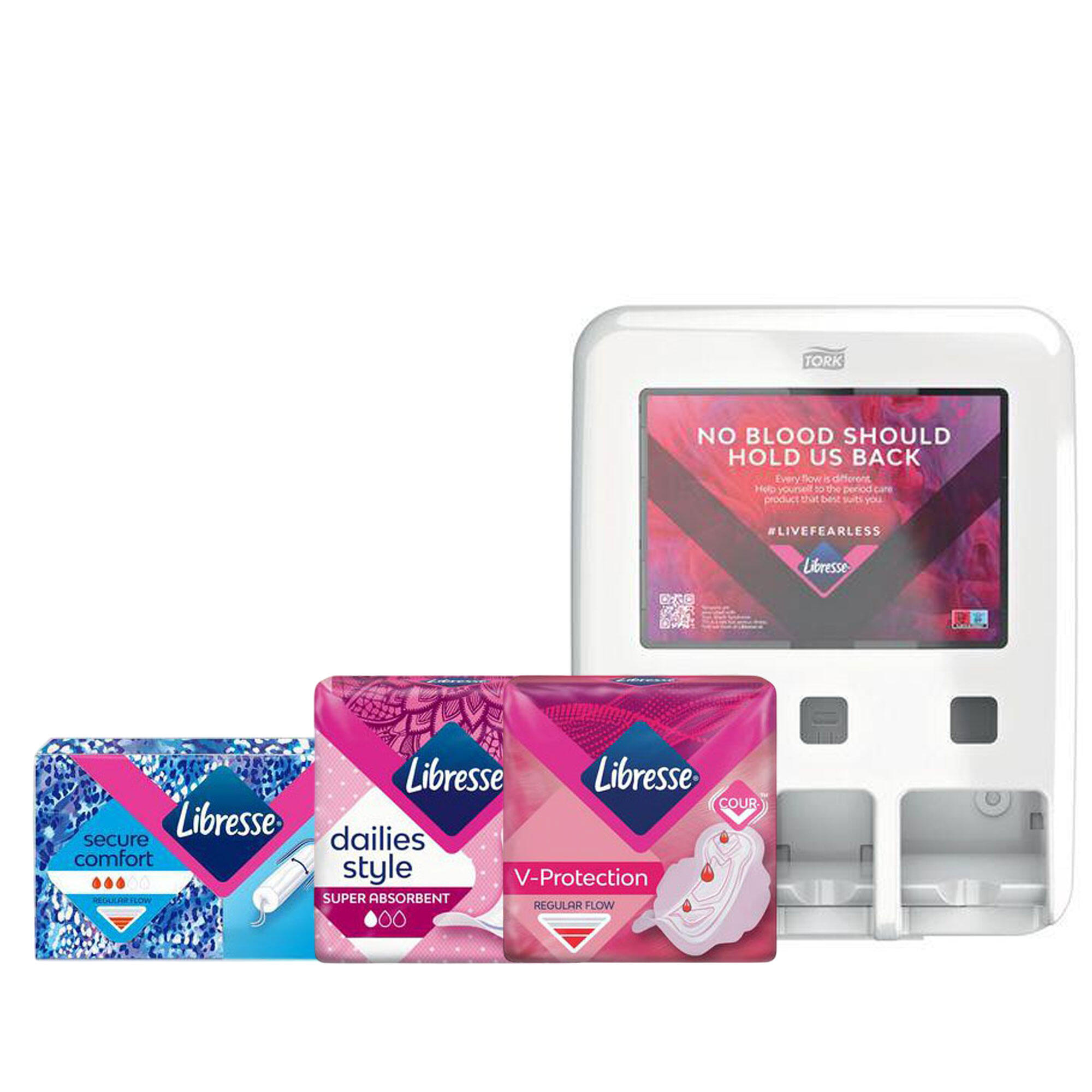 Tampong, Binda & Trosskydd Libresse med Dispenser