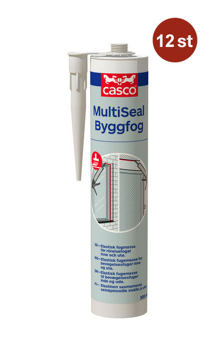 Byggsilikon Casco Vit Multiseal 3986 300ml