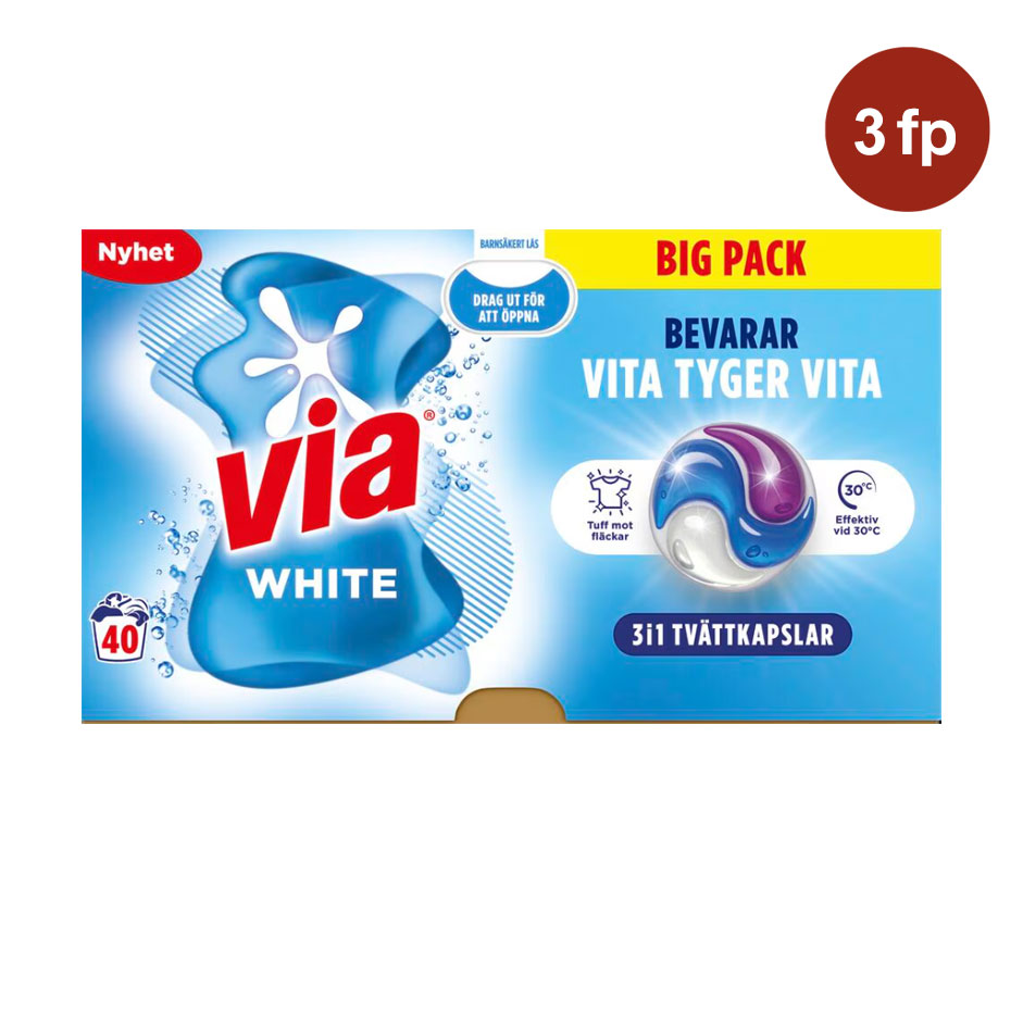 Tvättkapslar Diversey Via Color Sensitive Clean+Care 40st