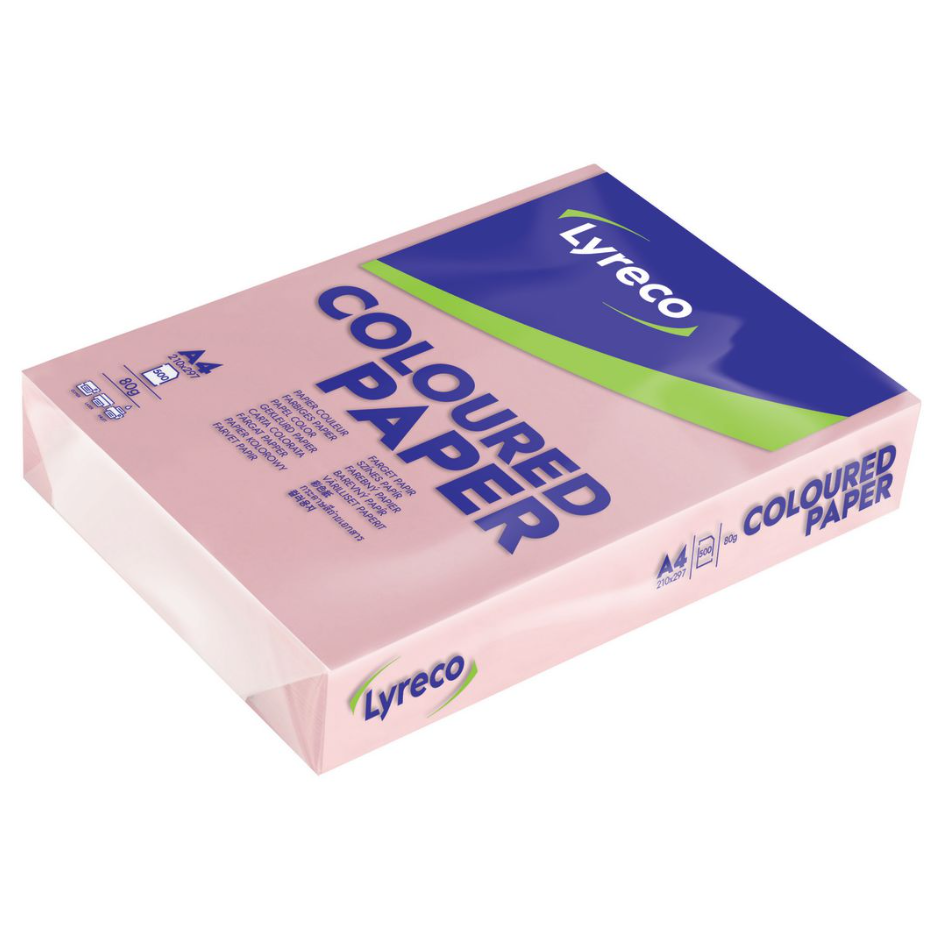 Kopieringspapper oh Rosa A4 80g 500st