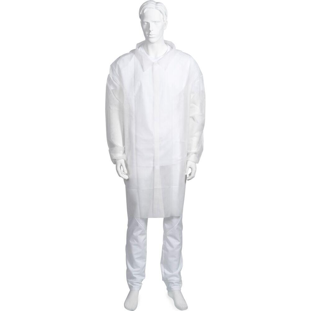 Besöksjacka Abena Nonwoven Vit L-XL 10st