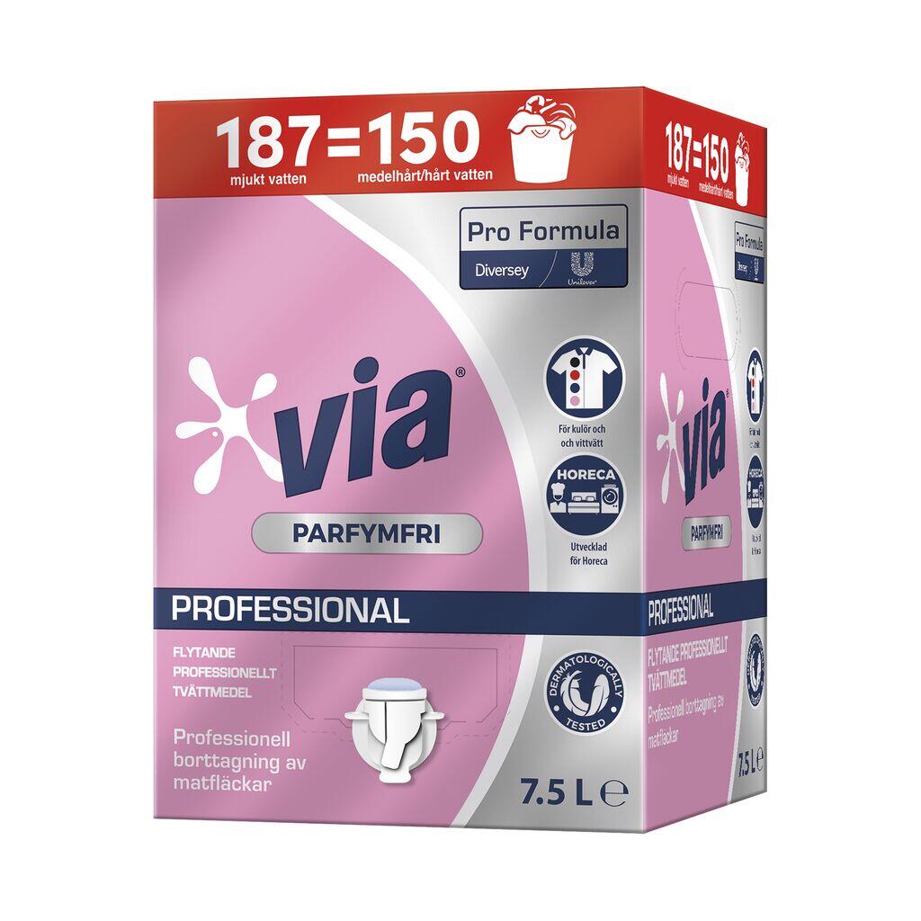Flytande Tvättmedel Diversey Via Pro Parfymfri 7.5L