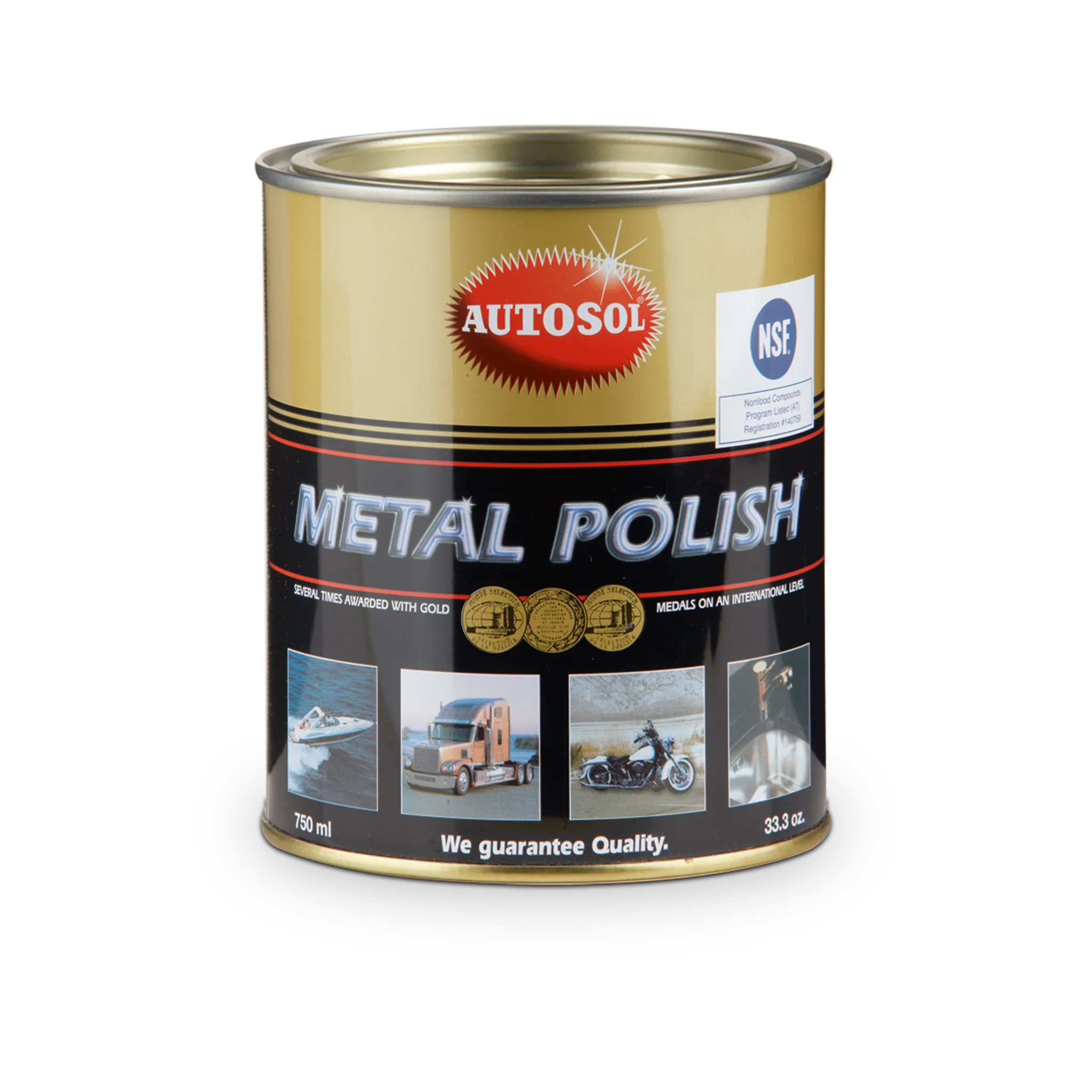 Polercreme Autosol Kromglans 750ml