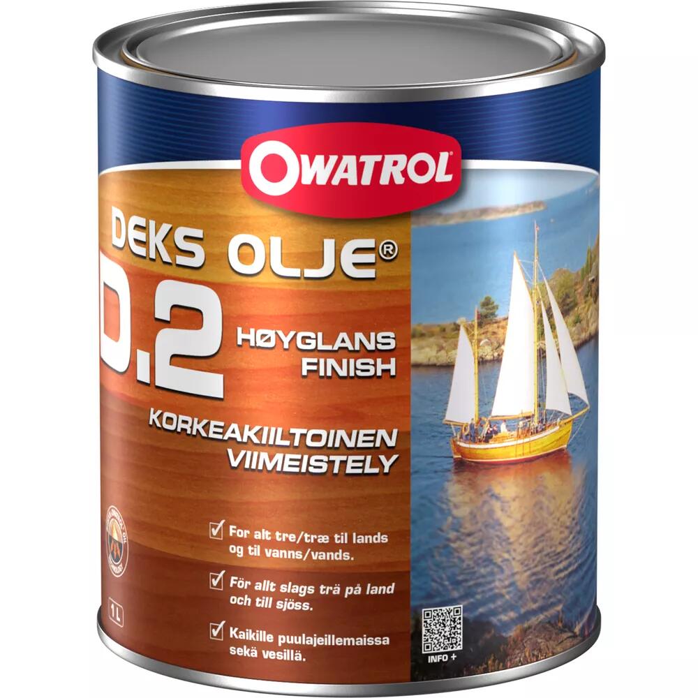 Träolja Owatrol Högglans Marine D-2 1L