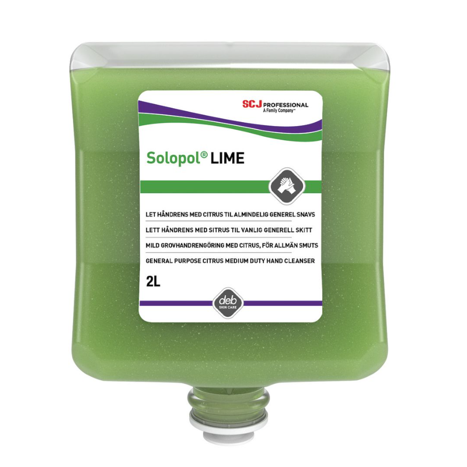 Dispenser Handtvål Deb Solopol Lime Patron 2L