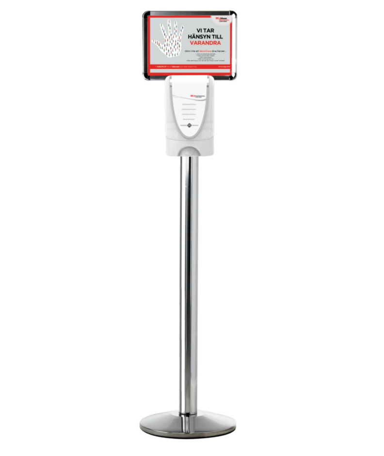 Golvstativ Deb med Toppskylt till TouchFREE Dispenser