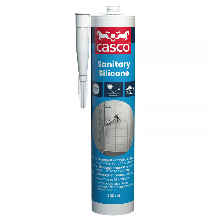 Våtrumssilikon Casco Ljusgrå 300ml