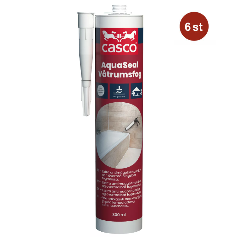 Våtrumsfog Aquaseal Casco Grå 300ml
